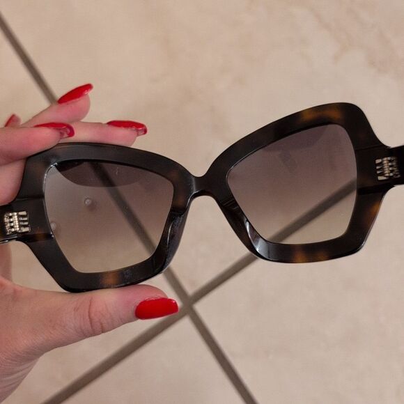 Rare Céline CL4067IS Wayfarer Sunglasses Rhinestone Brown Tortoiseshell main image 9